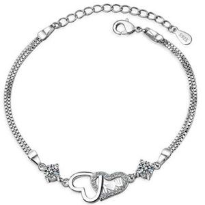 Fad Two Interlocking Heart Infinity Bracelet